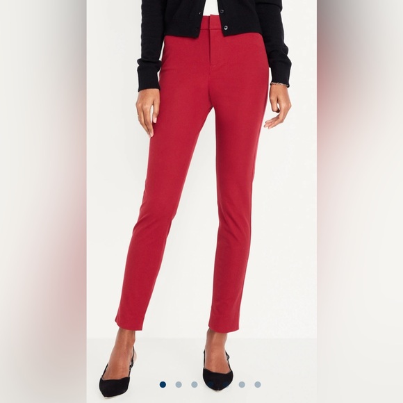 Old Navy Pixie High-Rise Secret Smooth Pockets Pockets Hot Pink Size 16 - Picture 2 of 7